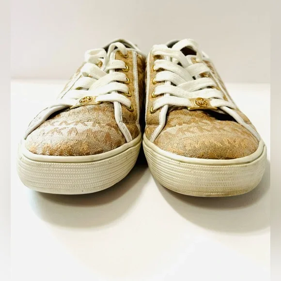 MICHAEL Michael Kors Girl Youth Ivy Nettle Sneaker Camel 2 US - Picture 2 of 9